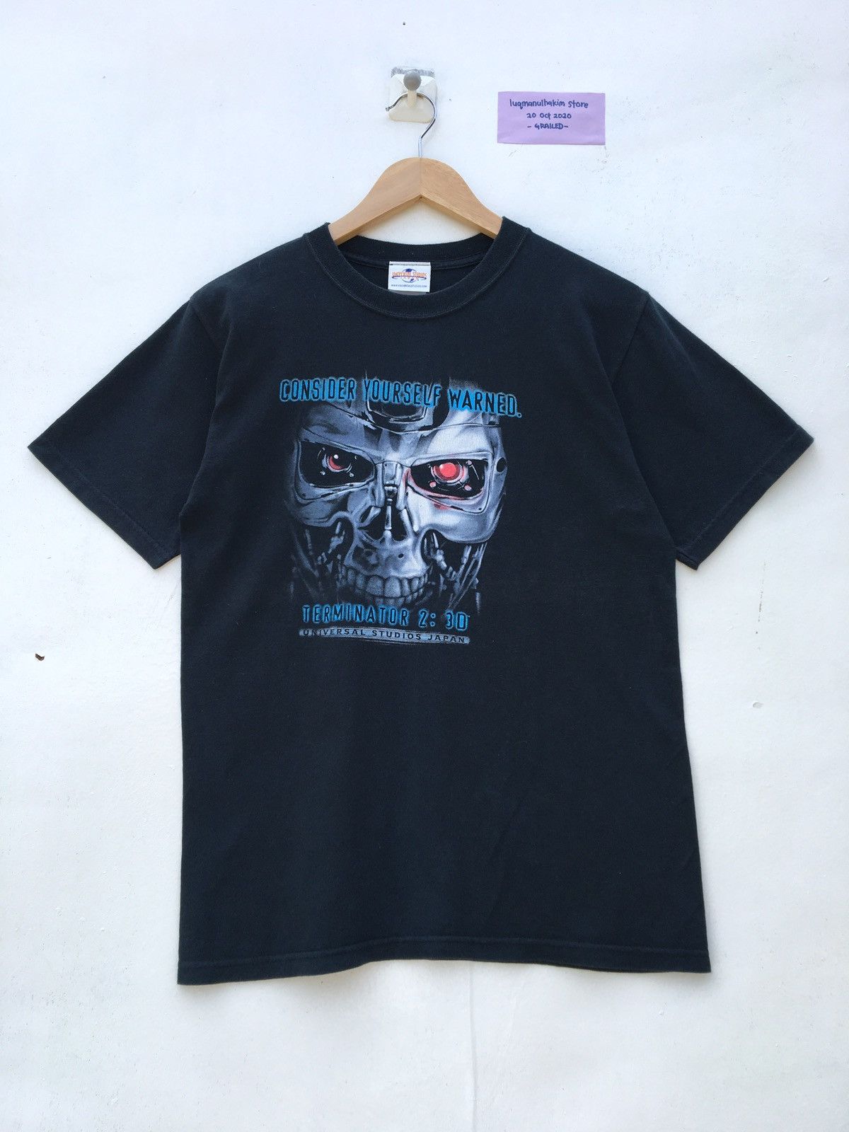 Universal Studios Vintage 1991 Terminator 2 Consider Yourself Warned Tshirt Size US S / EU 44-46 / 1 - 1 Thumbnail