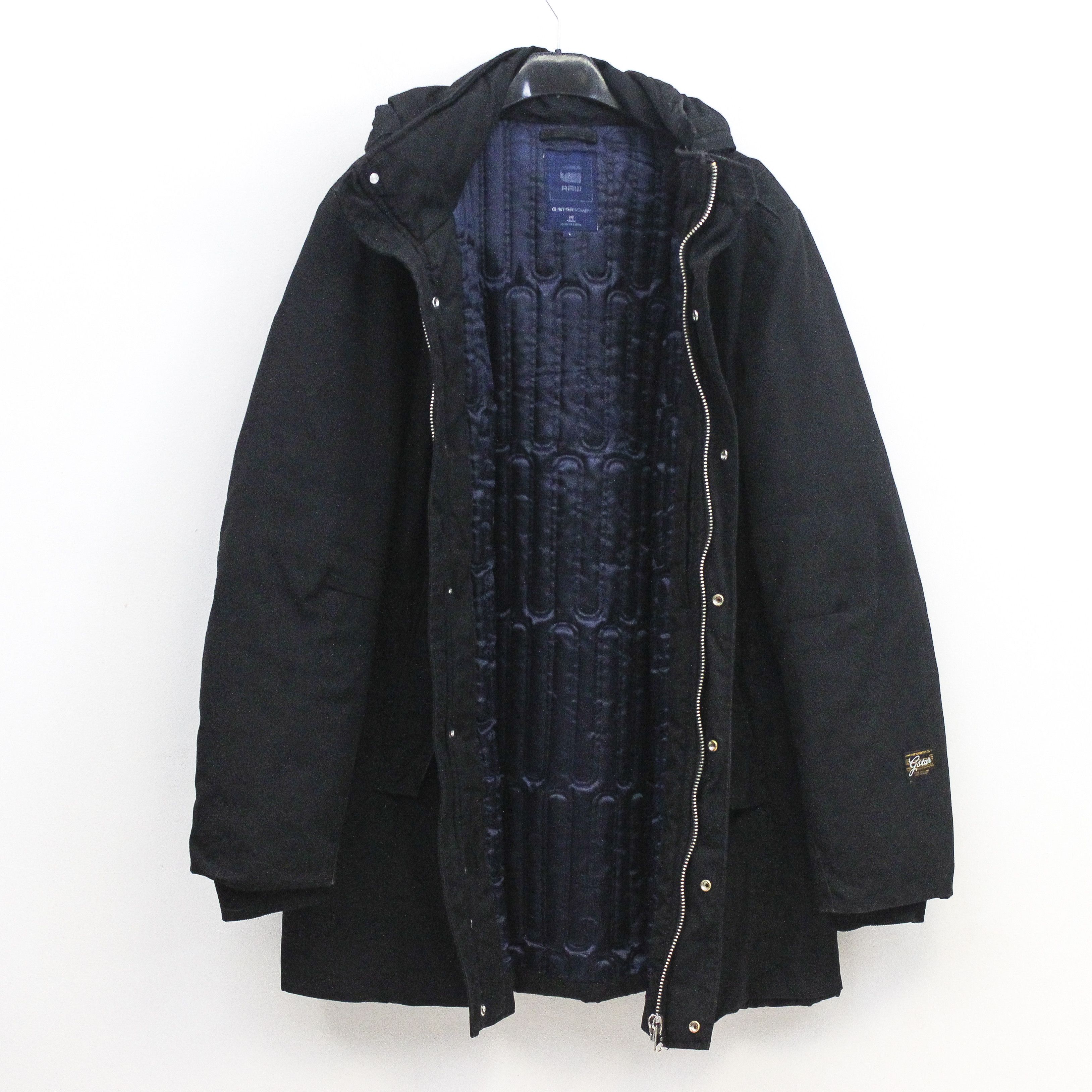 G-Star Nordic Duty Jacket Hooded Parka Over Coat Winter Black Zip Size L / US 10 / IT 46 - 3 Thumbnail