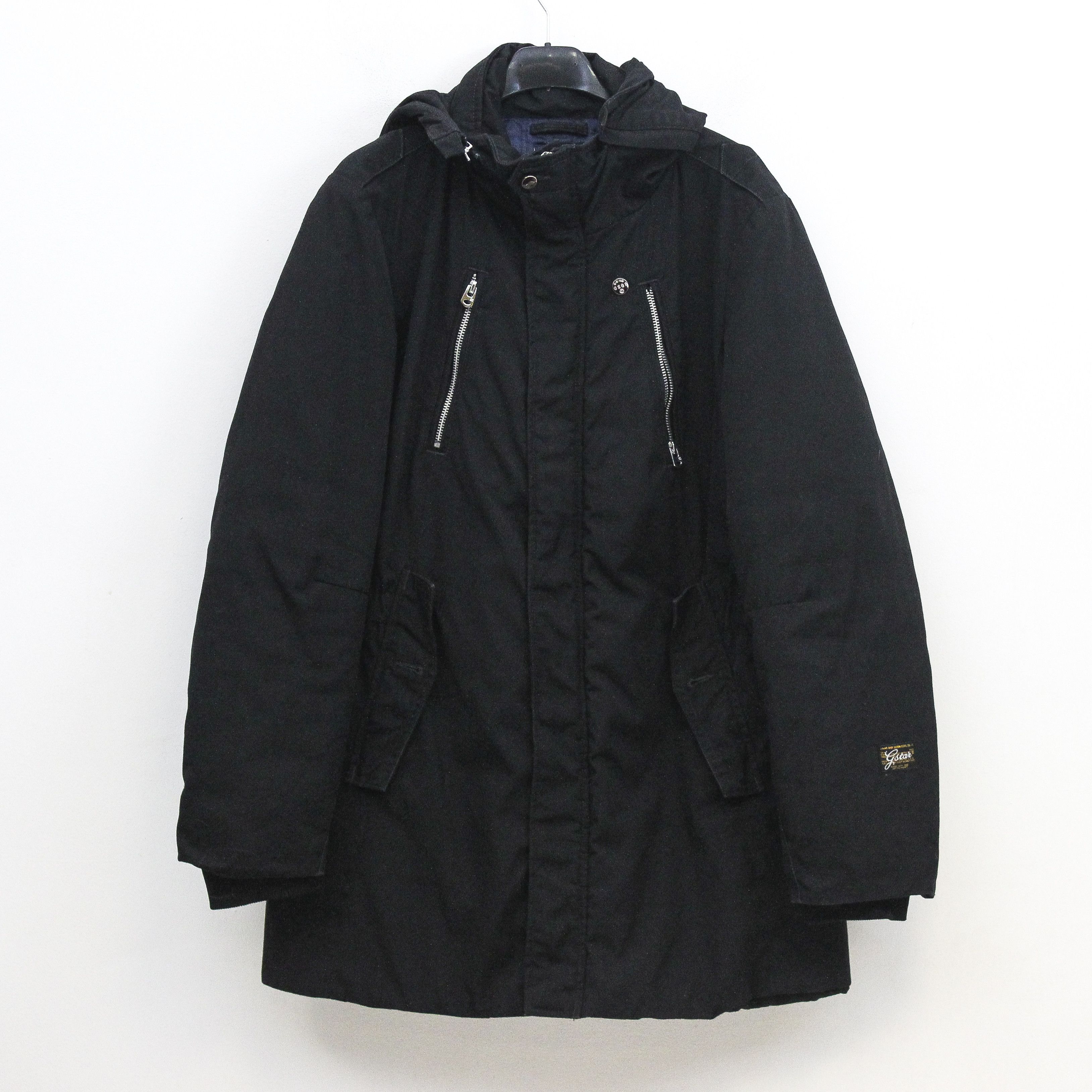 G-Star Nordic Duty Jacket Hooded Parka Over Coat Winter Black Zip Size L / US 10 / IT 46 - 1 Thumbnail