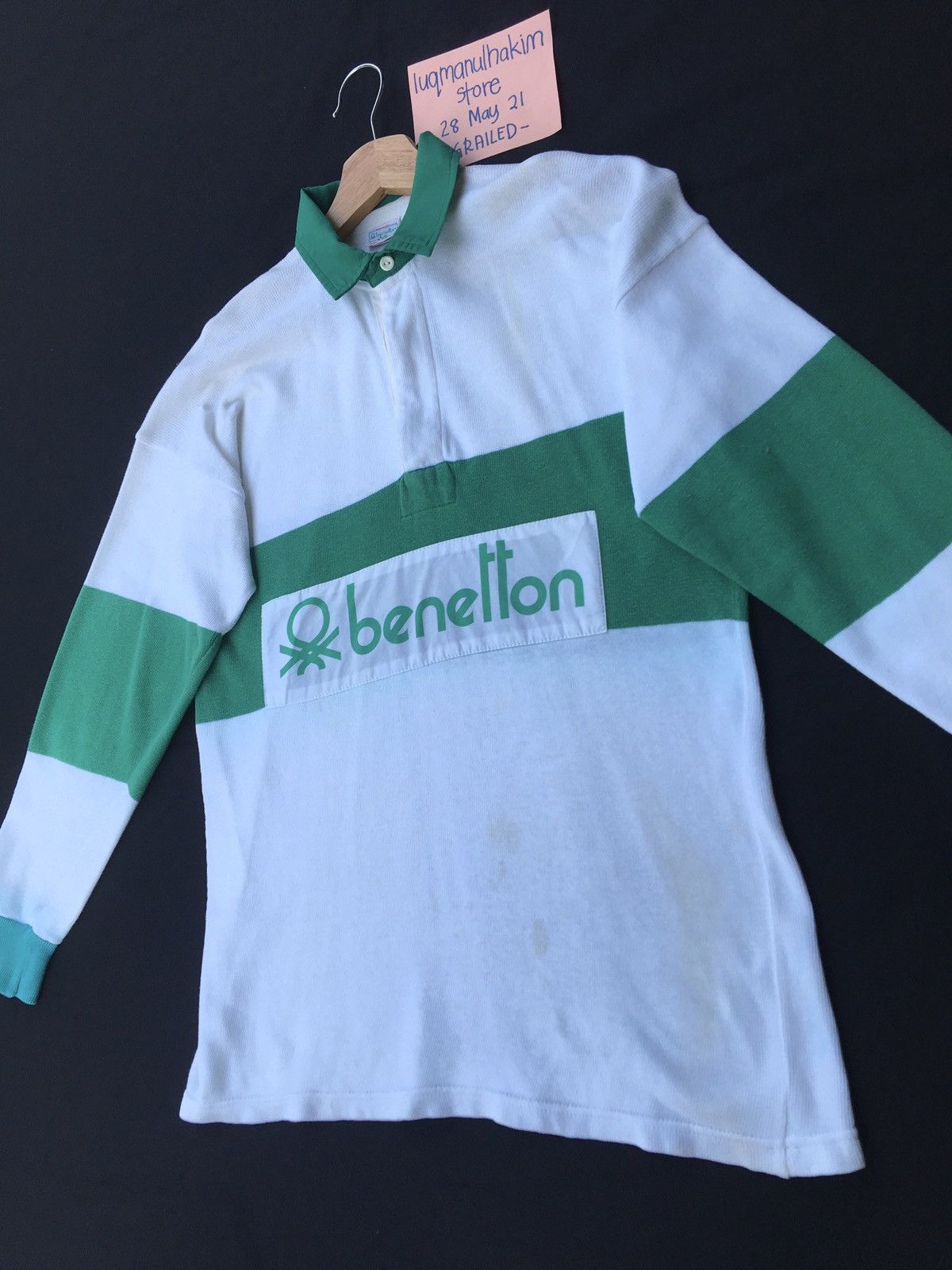 United Colors Of Benetton VtgUnited Colors of Benetton PoloShirt wore byPablo Escobar Size US M / EU 48-50 / 2 - 4 Thumbnail