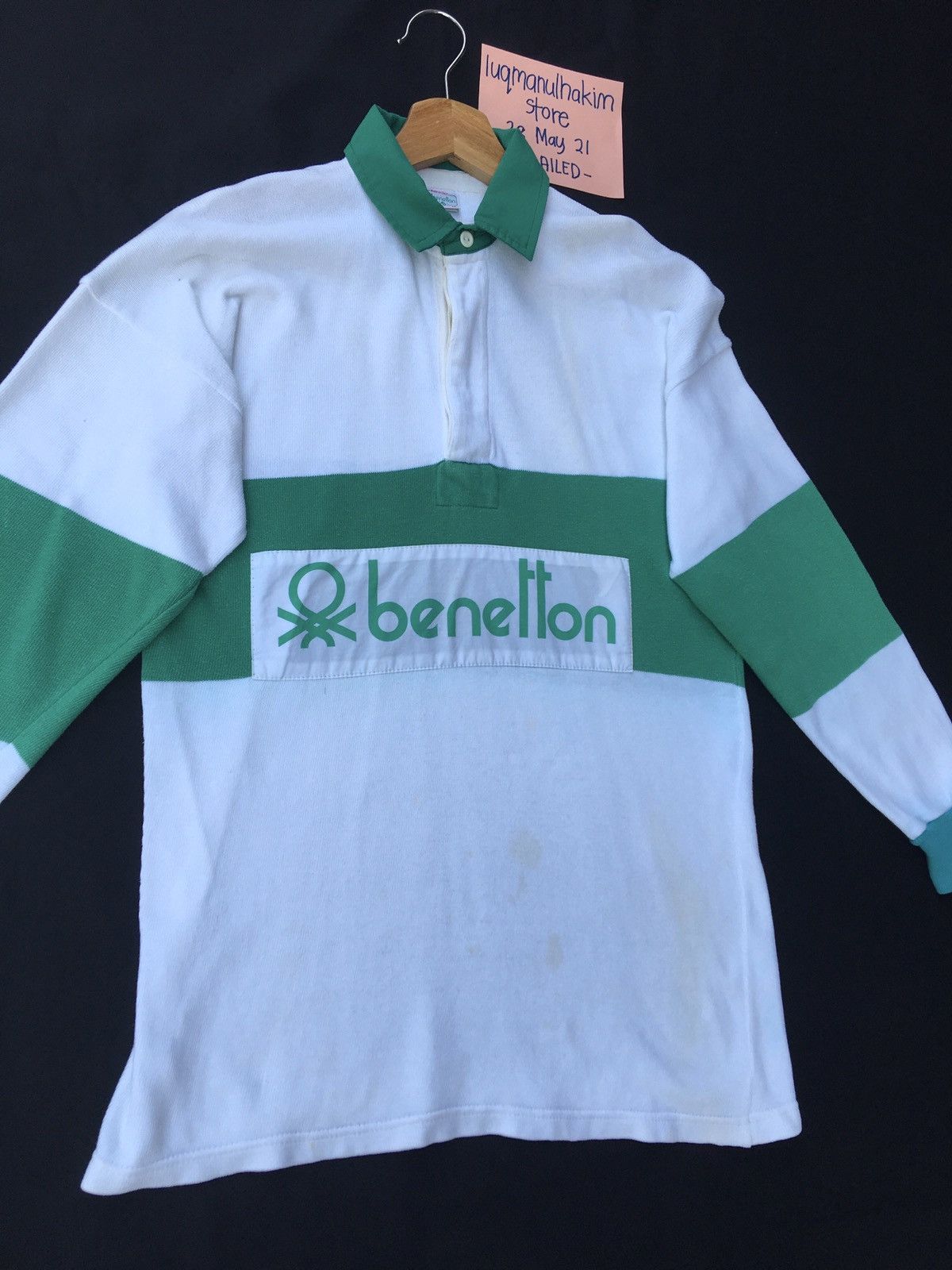 United Colors Of Benetton VtgUnited Colors of Benetton PoloShirt wore byPablo Escobar Size US M / EU 48-50 / 2 - 3 Thumbnail