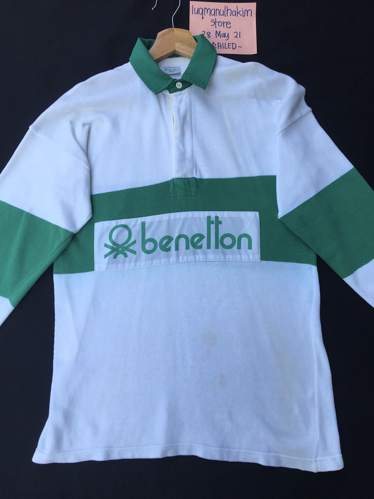 United Colors Of Benetton VtgUnited Colors of Benetton PoloShirt wore byPablo Escobar Size US M / EU 48-50 / 2 - 5 Thumbnail