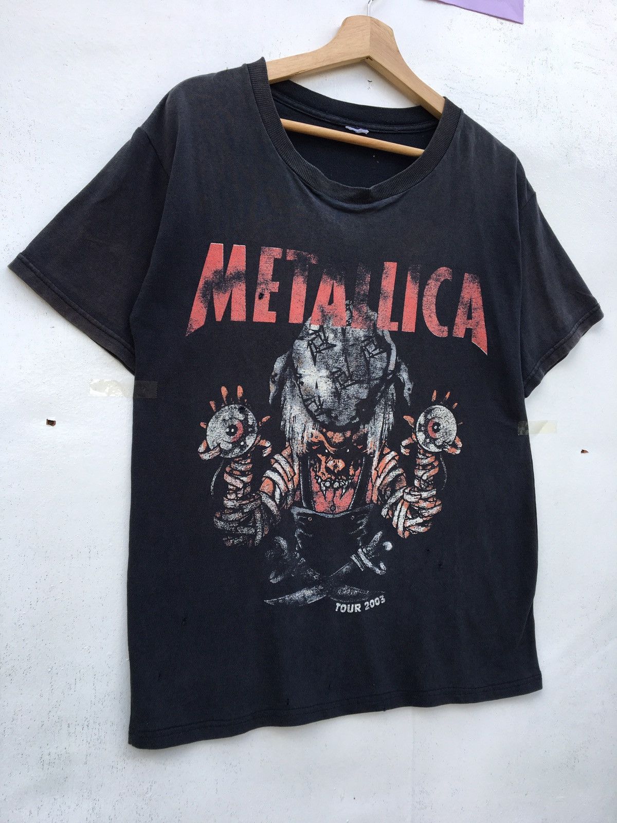 Band Tees Rare Vintage 2003 Metallica Concert Tour Tshirt Size US M / EU 48-50 / 2 - 2 Thumbnail