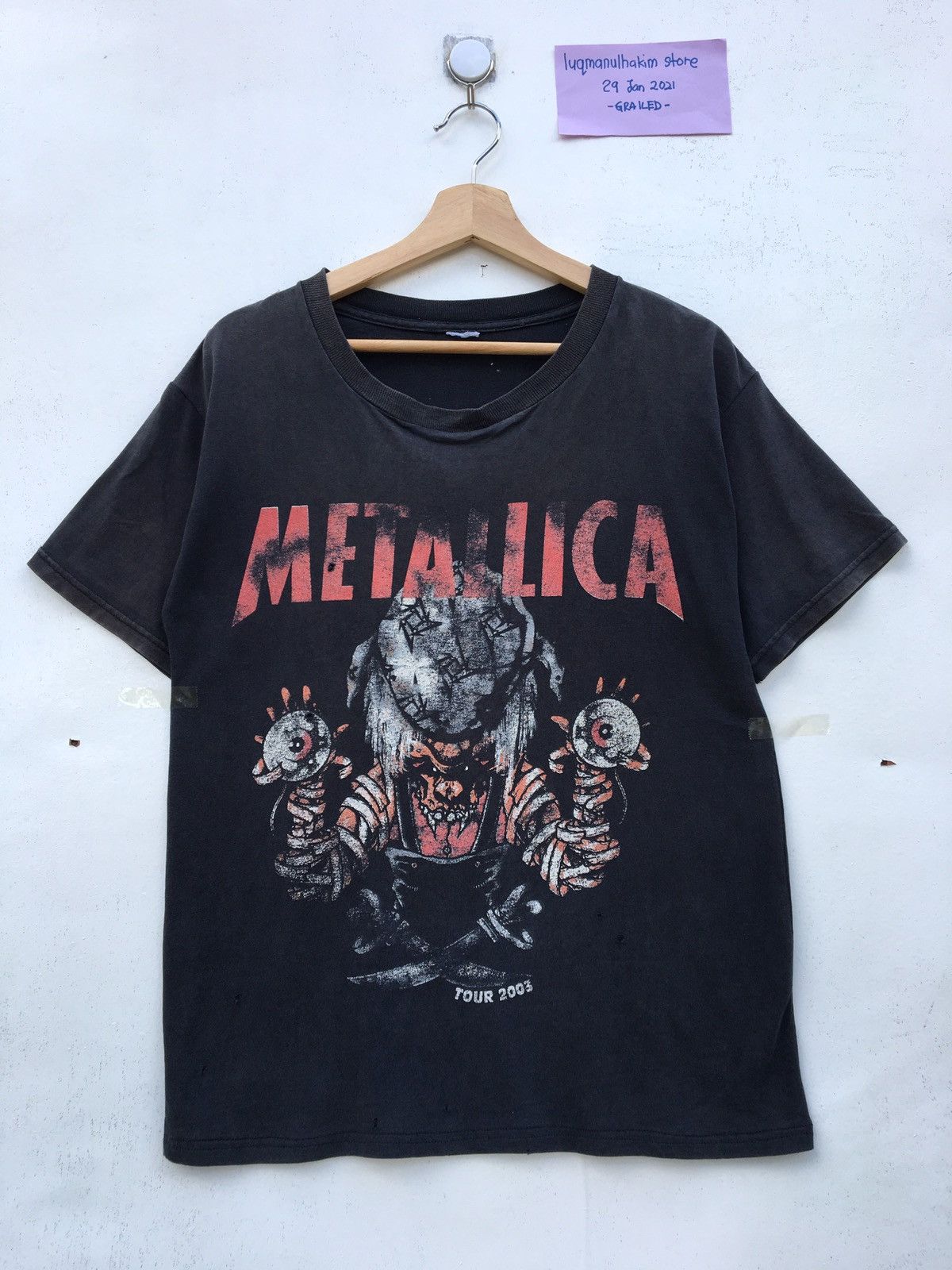 Band Tees Rare Vintage 2003 Metallica Concert Tour Tshirt Size US M / EU 48-50 / 2 - 1 Thumbnail