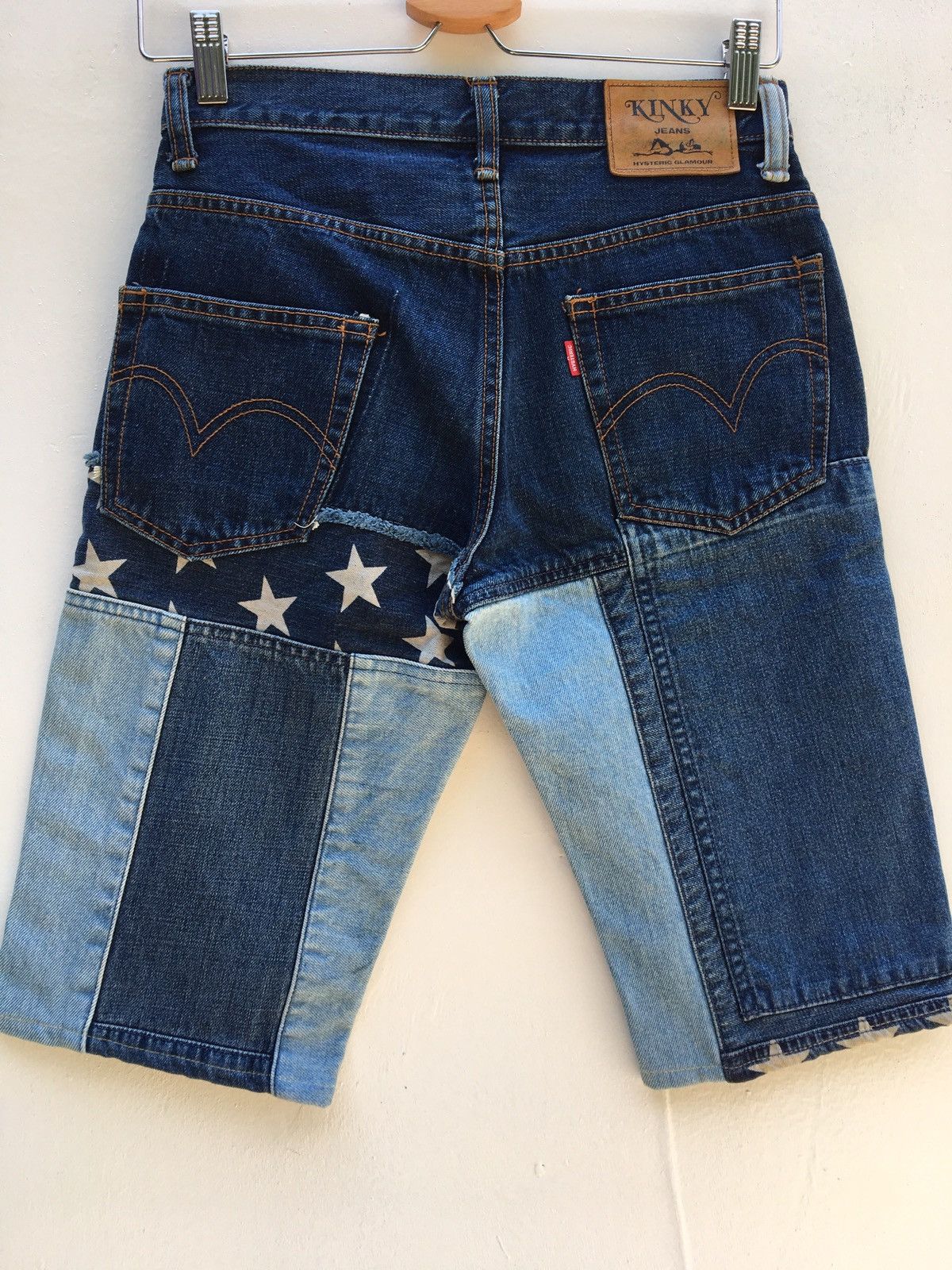 Hysteric Glamour Rare Kinky Jeans Hysteric Stars Patchwork Short Denim Jeans Size US 28 / EU 44 - 14 Thumbnail