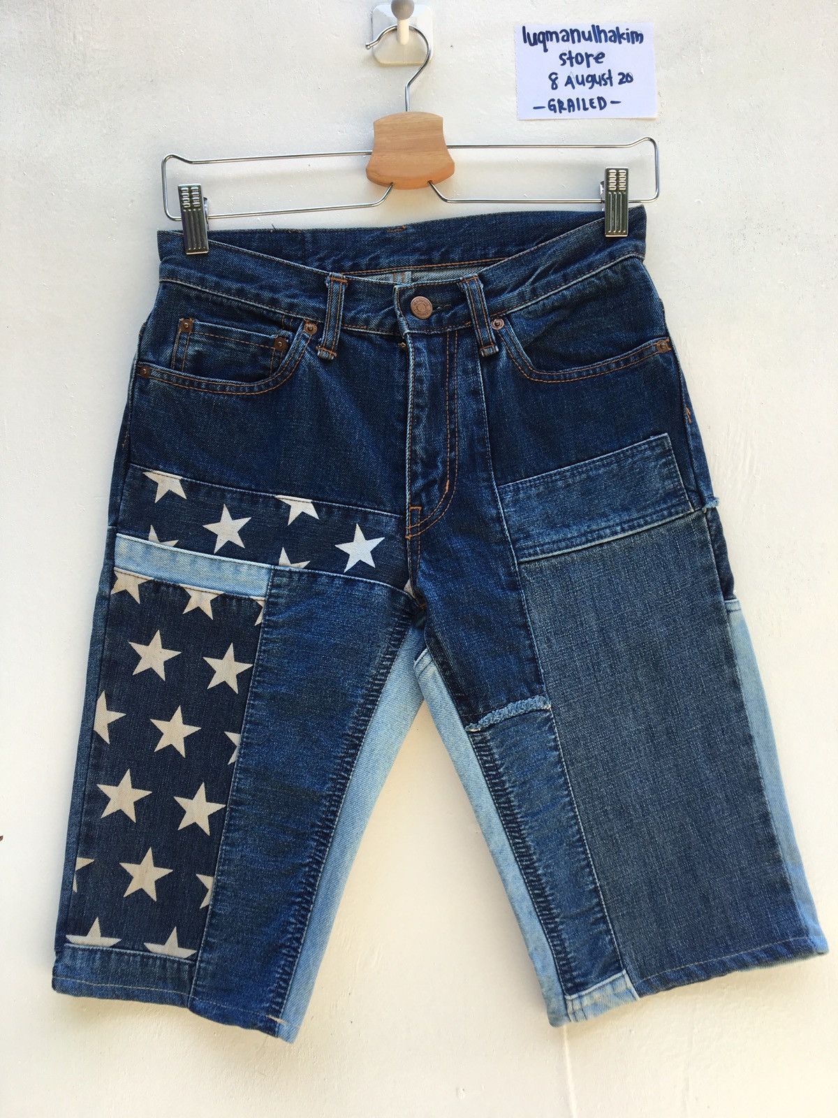 Hysteric Glamour Rare Kinky Jeans Hysteric Stars Patchwork Short Denim Jeans Size US 28 / EU 44 - 1 Thumbnail