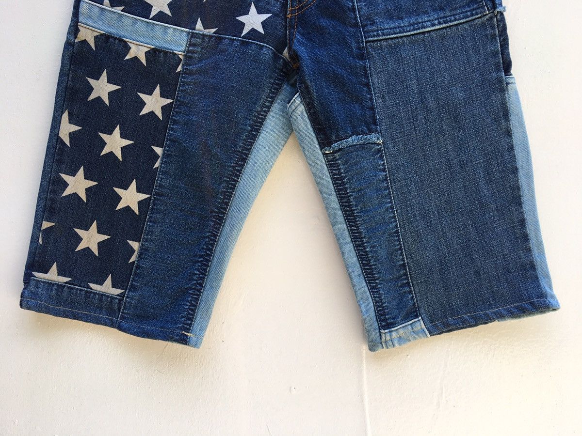 Hysteric Glamour Rare Kinky Jeans Hysteric Stars Patchwork Short Denim Jeans Size US 28 / EU 44 - 9 Thumbnail