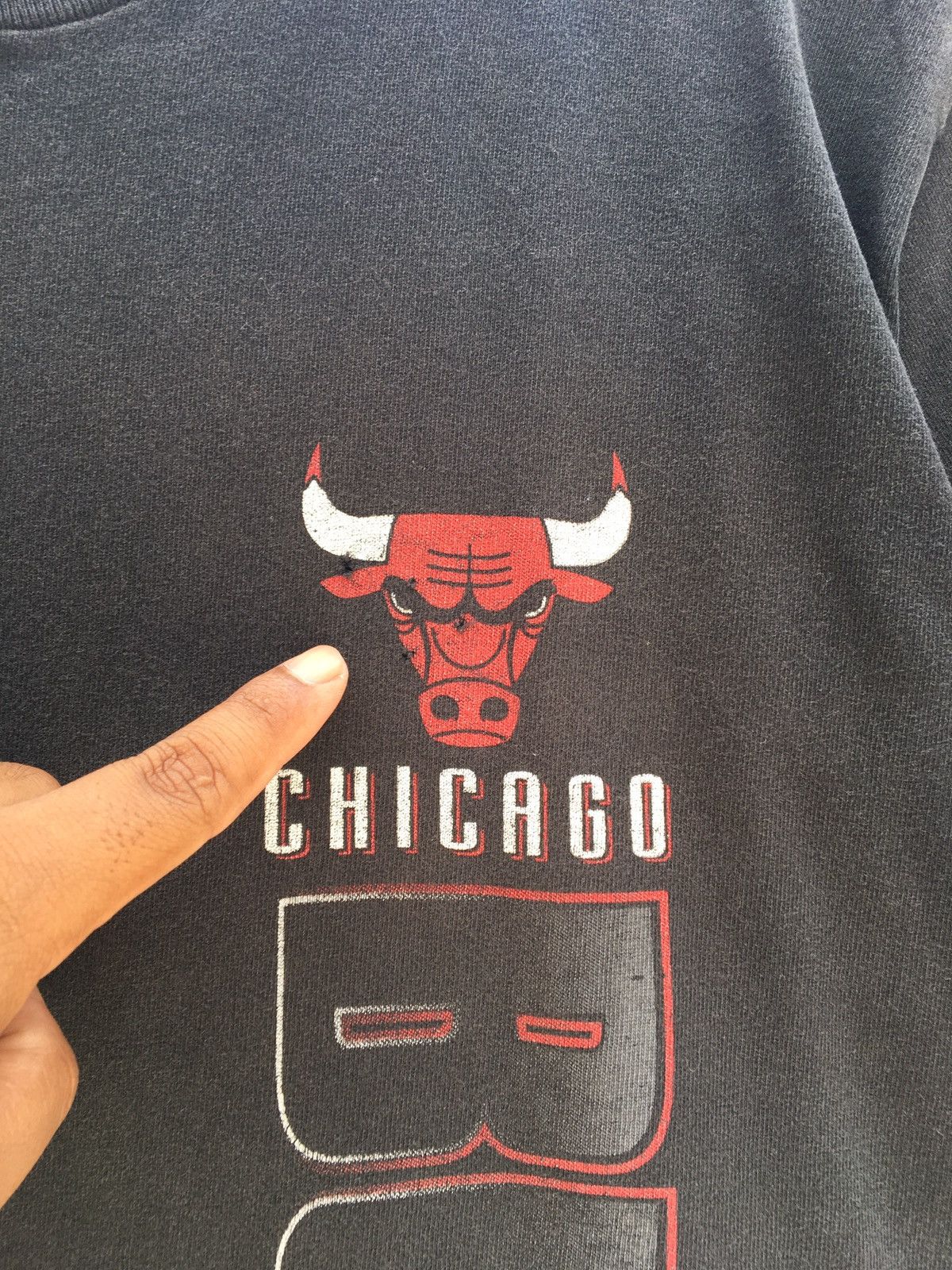 NBA Vintage Chicago Bulls NBA Biglogo Tshirt Size S / US 4 / IT 40 - 15 Thumbnail