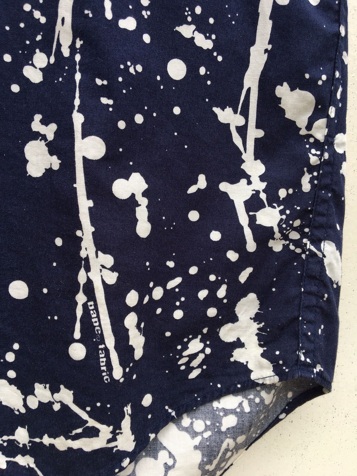 Bape Paint Splatter Button Up S/S Shirt Size US M / EU 48-50 / 2 - 9 Thumbnail