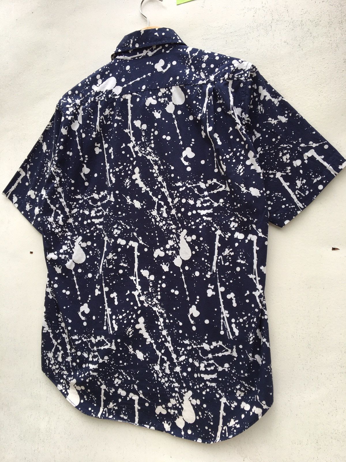 Bape Paint Splatter Button Up S/S Shirt Size US M / EU 48-50 / 2 - 14 Thumbnail