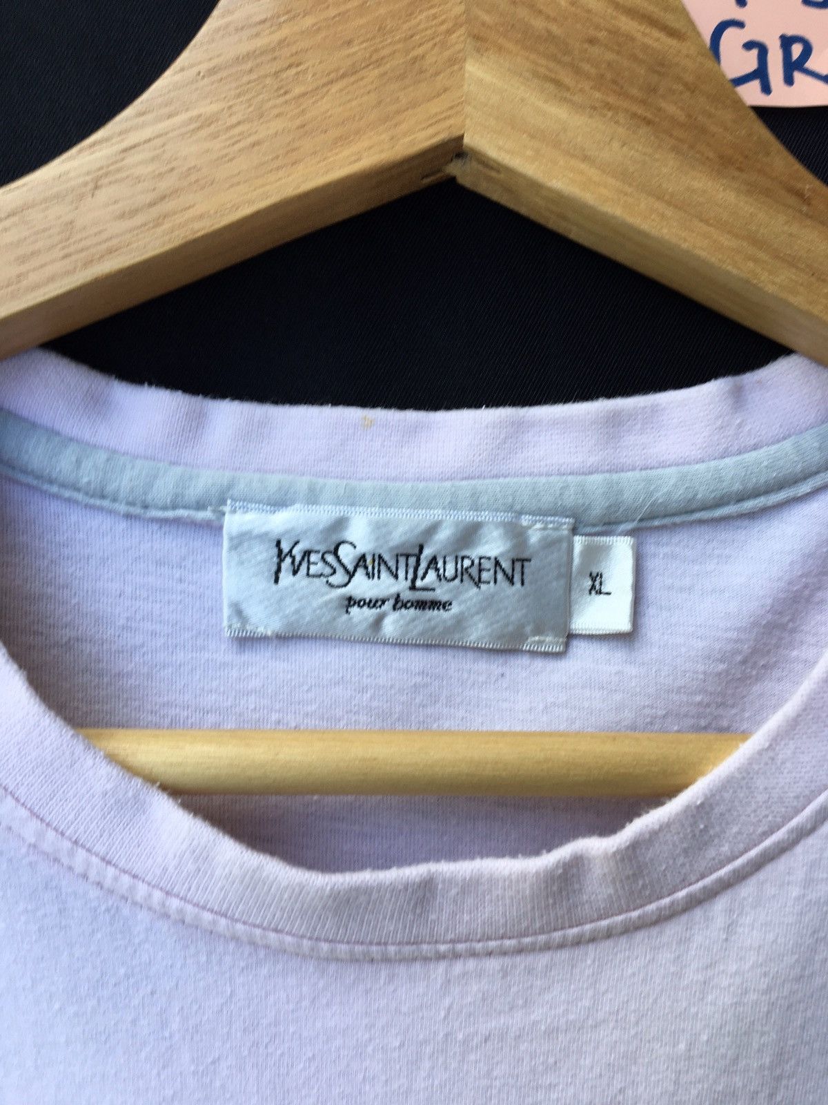 Yves Saint Laurent Vintage YSL Yves Saint Laurent Spellout Logo Tshirt Size US M / EU 48-50 / 2 - 7 Thumbnail