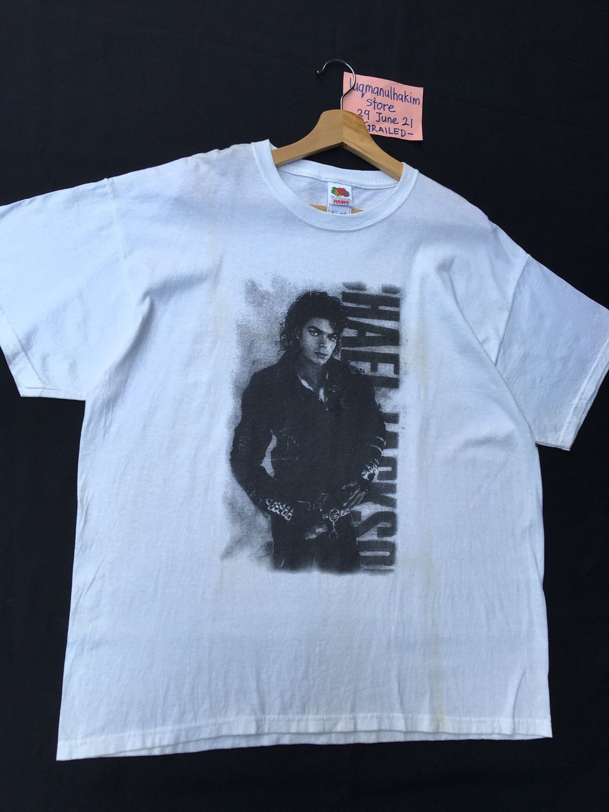 Rap Tees Rare Vintage Michael Jackson Printed Tshirt Size US XL / EU 56 / 4 - 3 Thumbnail