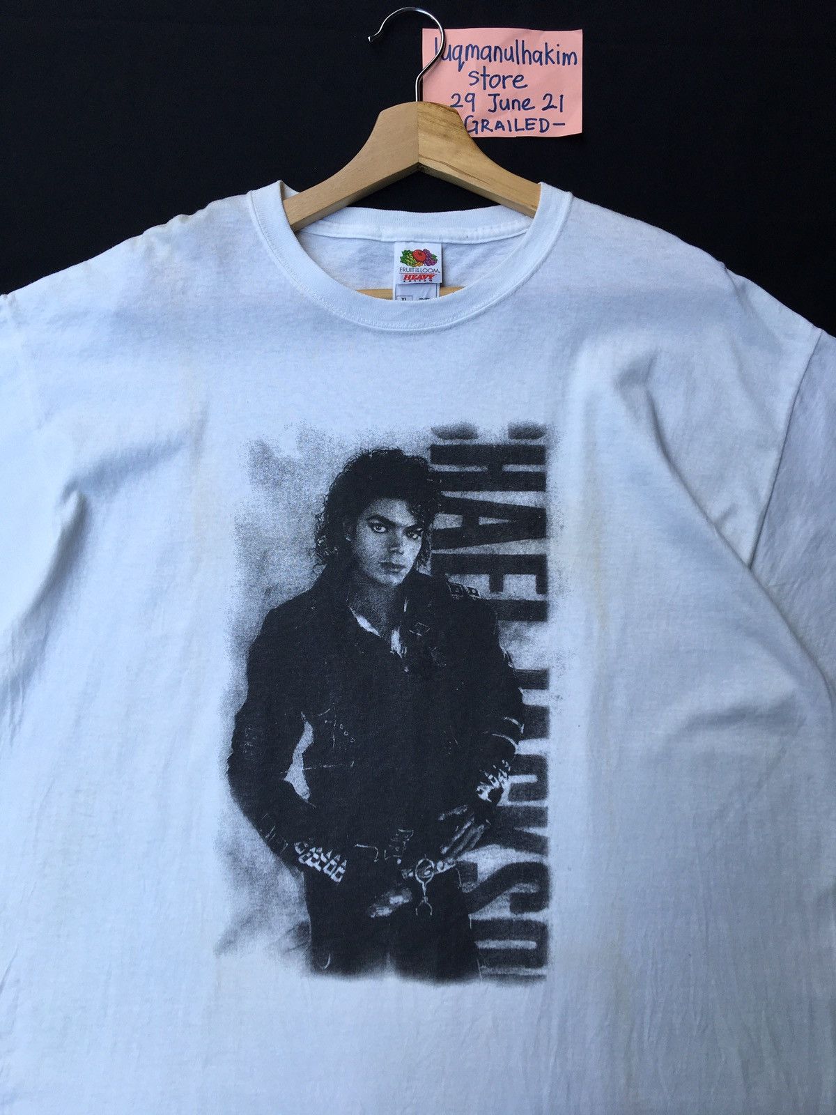 Rap Tees Rare Vintage Michael Jackson Printed Tshirt Size US XL / EU 56 / 4 - 1 Thumbnail