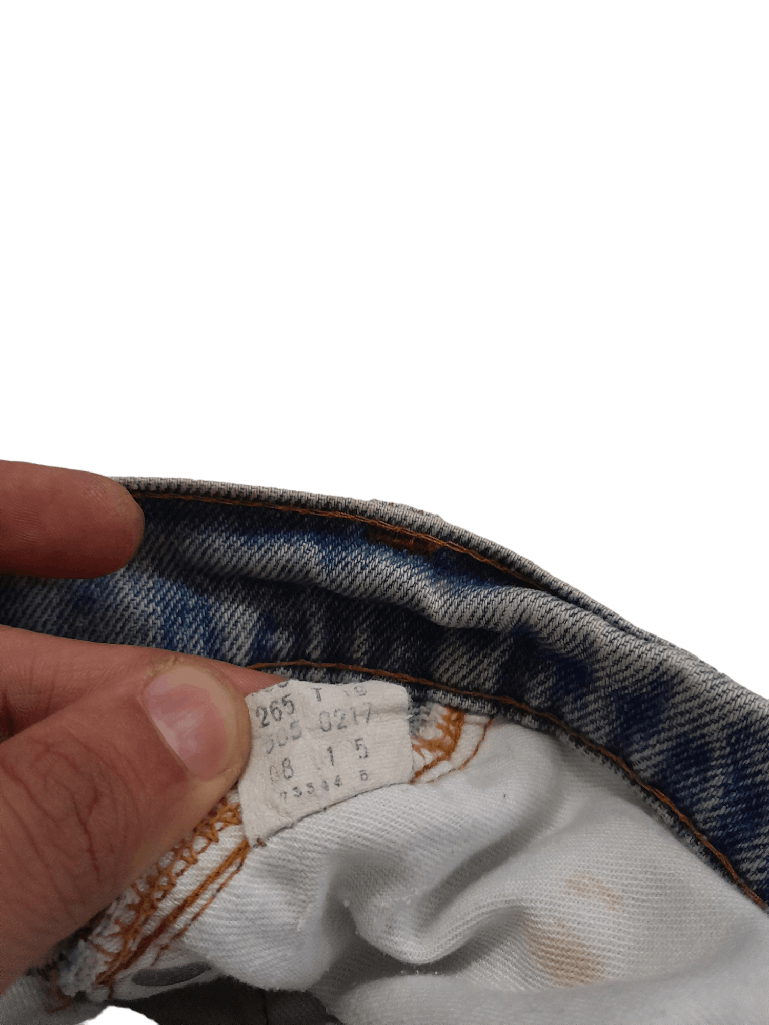 Levi's × Vintage 80s Levis 505 Stamped 650 USA Talon 42 Denim (E548) Size US 37 - 12 Thumbnail