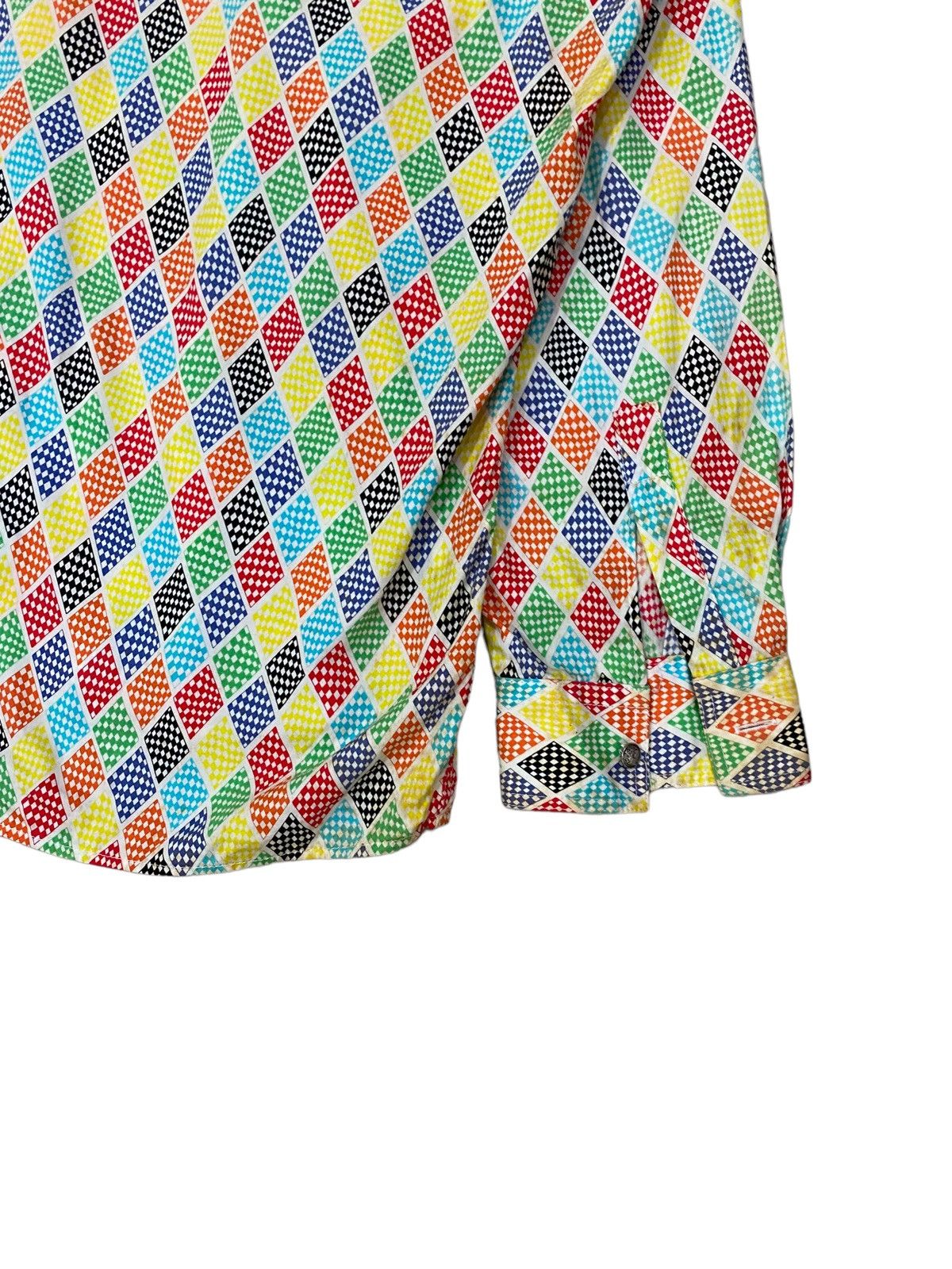 Versace Jeans Couture 🔥VERSACE MULTICOLOR DIAMONDS DESIGN LONGSLEEVE SHIRT Size US L / EU 52-54 / 3 - 8 Thumbnail