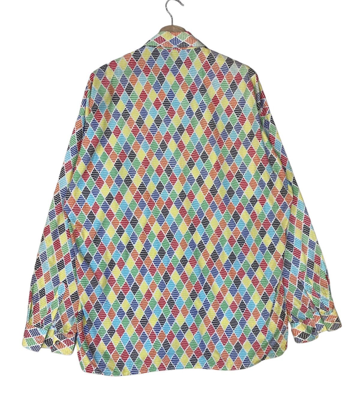 Versace Jeans Couture 🔥VERSACE MULTICOLOR DIAMONDS DESIGN LONGSLEEVE SHIRT Size US L / EU 52-54 / 3 - 7 Thumbnail