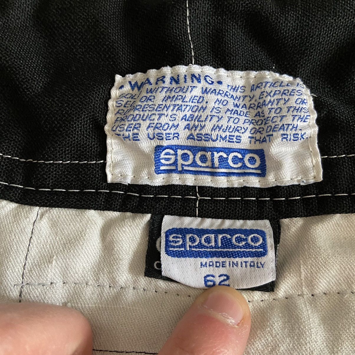 Formula 1 × Vintage RARE 2002 Vintage SPARCO Racing Overall Suit Made in Italy Size US 36 / EU 52 - 19 Thumbnail
