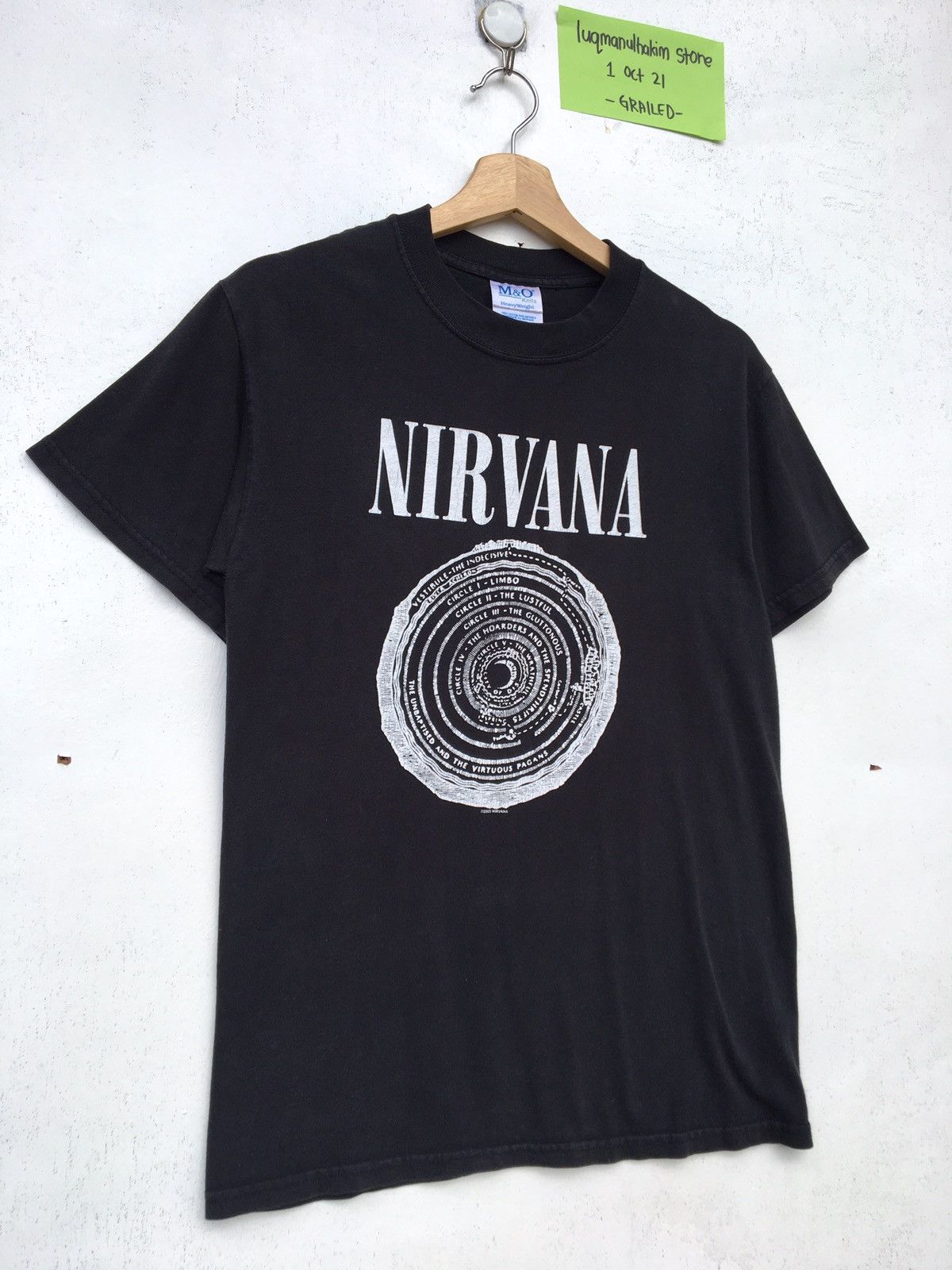 Nirvana Rare Vintage 2003 Nirvana Vestibule Logo Tshirt Size US M / EU 48-50 / 2 - 3 Thumbnail