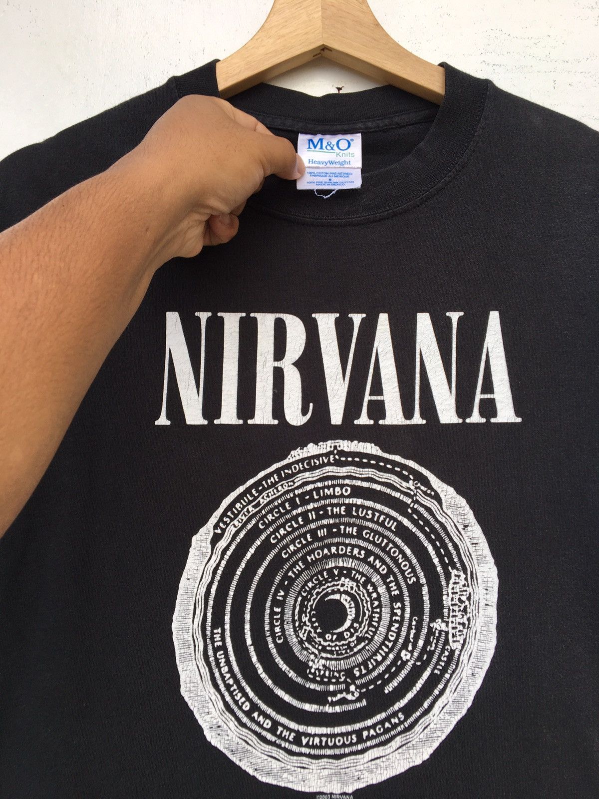 Nirvana Rare Vintage 2003 Nirvana Vestibule Logo Tshirt Size US M / EU 48-50 / 2 - 6 Thumbnail