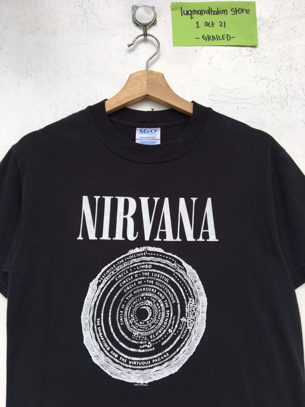 ミュージシャン NIRVANA Y2K 2003 VESTIBULE GLDAN XL Nirvana × Vintage Nirvana Vestibule Shirt y2k | Grailed