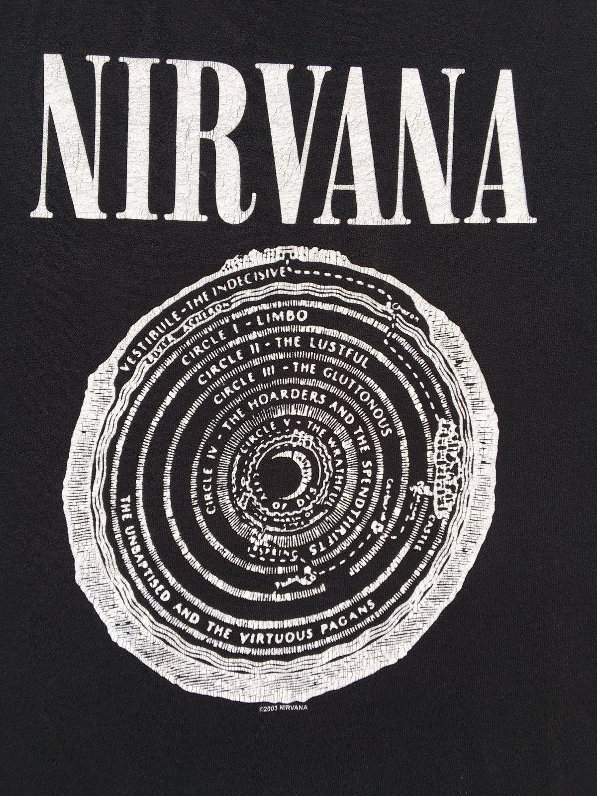 Nirvana Rare Vintage 2003 Nirvana Vestibule Logo Tshirt Size US M / EU 48-50 / 2 - 10 Thumbnail