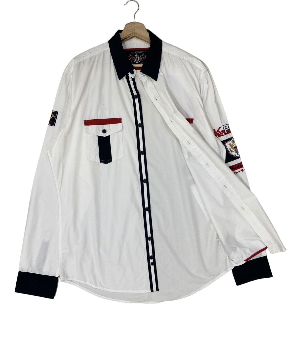 Paul & Shark ❄️ PAUL & SHARK YACHTING CLUB LONGSLEEVE SHIRT Size US L / EU 52-54 / 3 - 3 Thumbnail