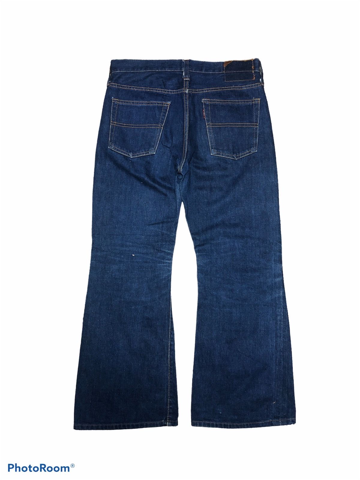 Vintage FLARED⚡️⚡️VINTAGE BIGSTONE BLUE JEANS Size US 31 - 2 Thumbnail