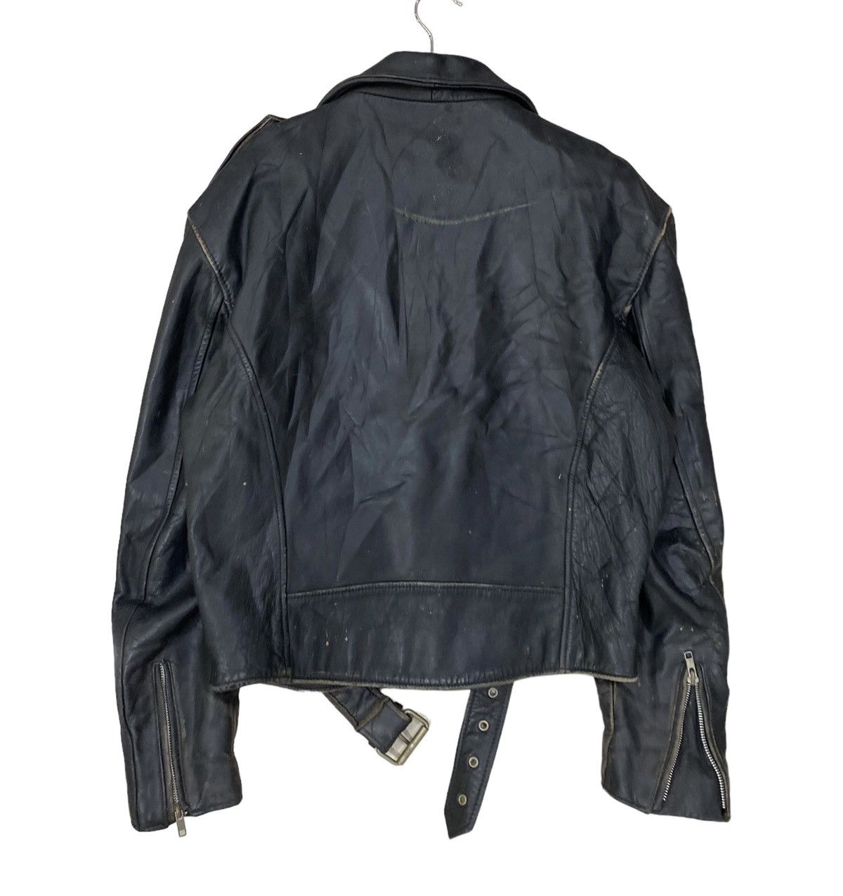 Leather 🇺🇸 PUNK DOUBLE COLLAR PERFECTO LEATHER JACKET Size US S / EU 44-46 / 1 - 6 Thumbnail