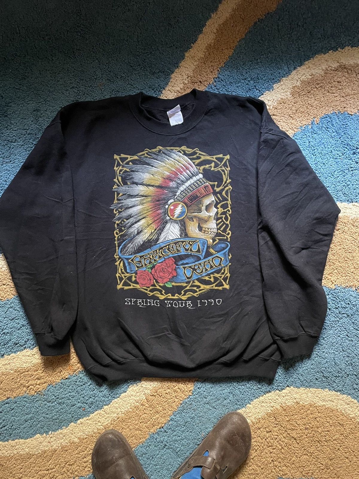 Greatful Dead 1990 -y2k print Crewneck