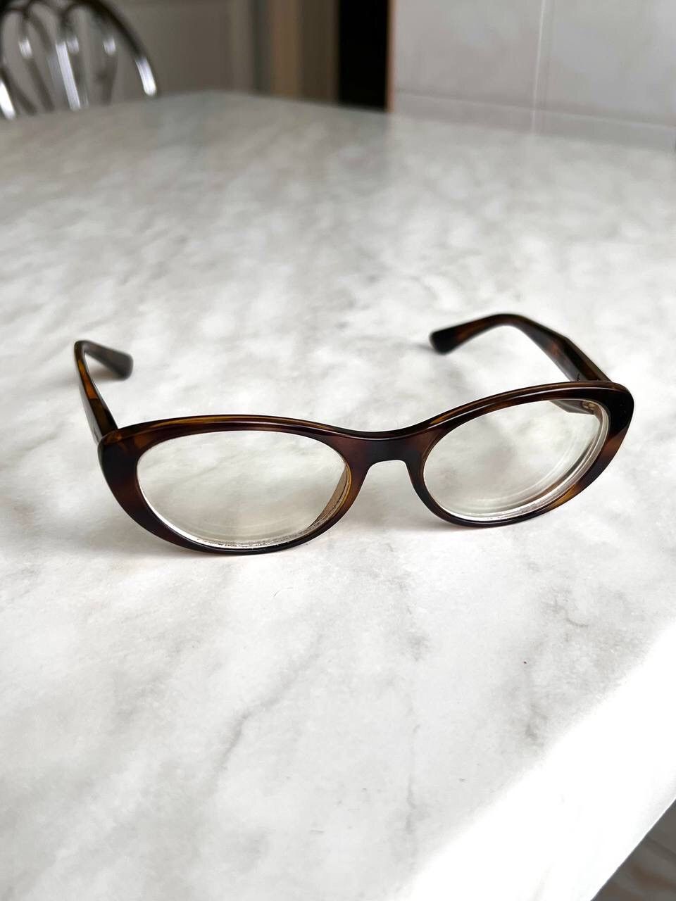 Designer × Vogue Vogue Eyewear Eyeglasses Vintage Brown Oval Frame Size ONE SIZE - 2 Thumbnail