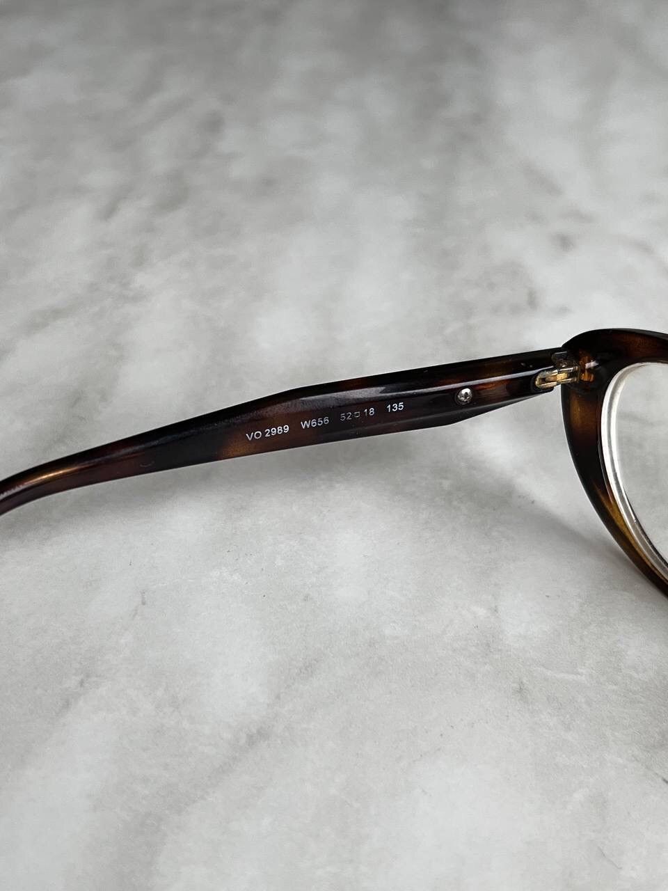 Designer × Vogue Vogue Eyewear Eyeglasses Vintage Brown Oval Frame Size ONE SIZE - 4 Thumbnail
