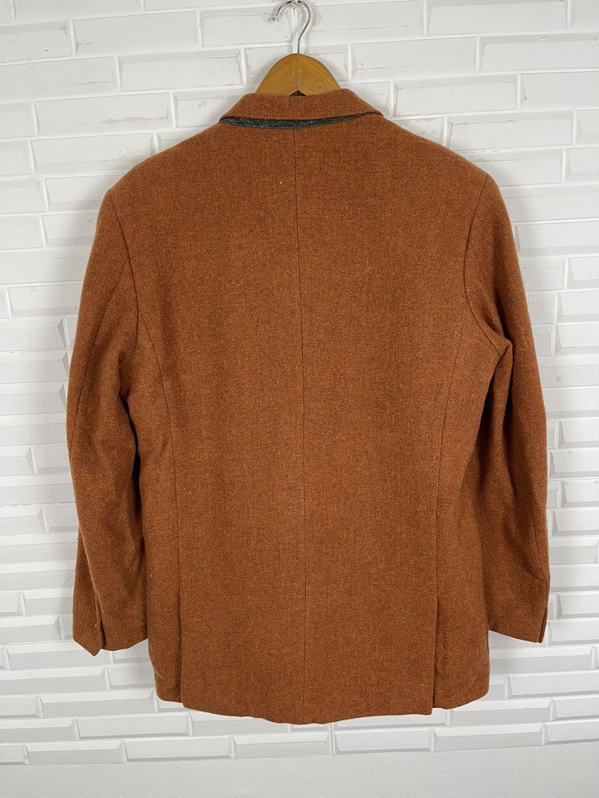 agnes b. Vintage AGNES.B HOMME Tweed Wool Blazer France Made Size 52S - 4 Thumbnail