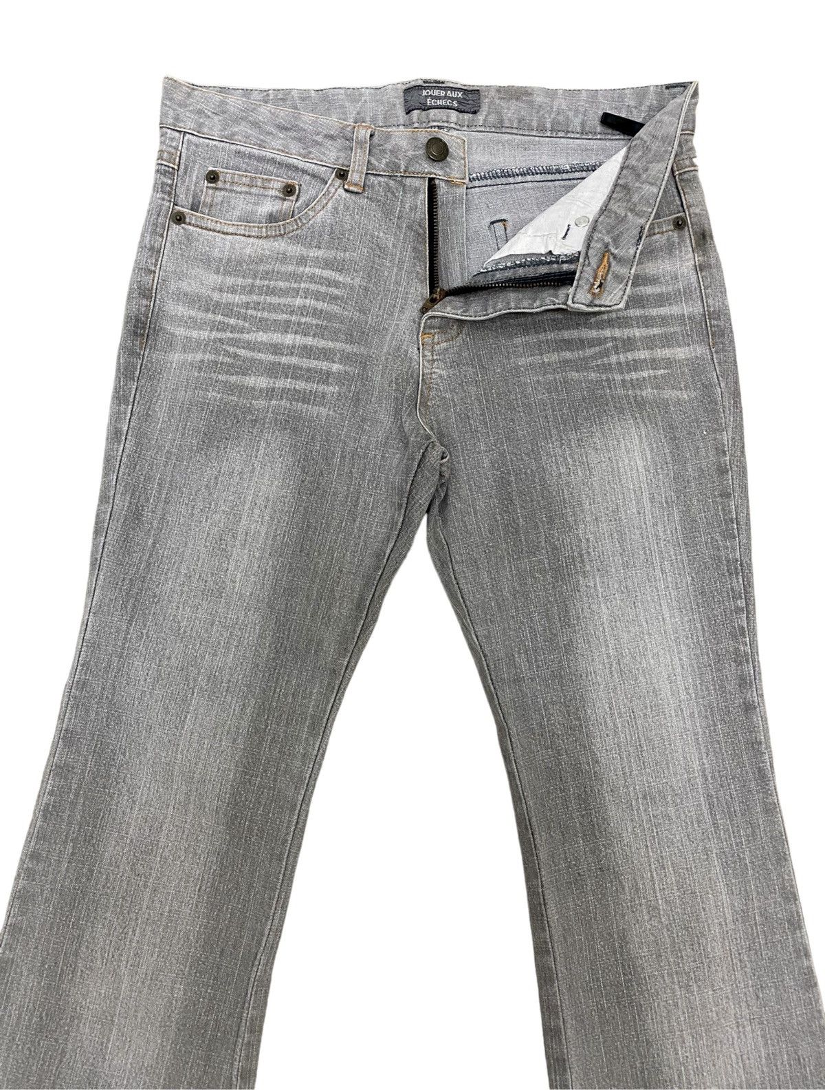 Japanese Brand JOUER AUX ECHECS Flared Jeans Size 29" - 2 Thumbnail