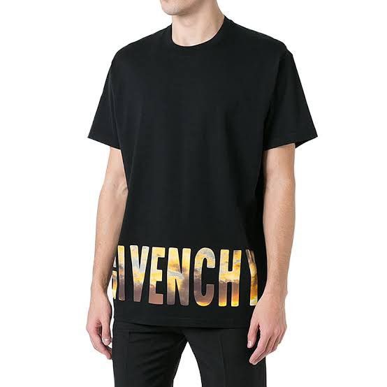 Givenchy SS17 Sunset Logo Cuban Fit T Shirt Size US M / EU 48-50 / 2 - 1 Thumbnail