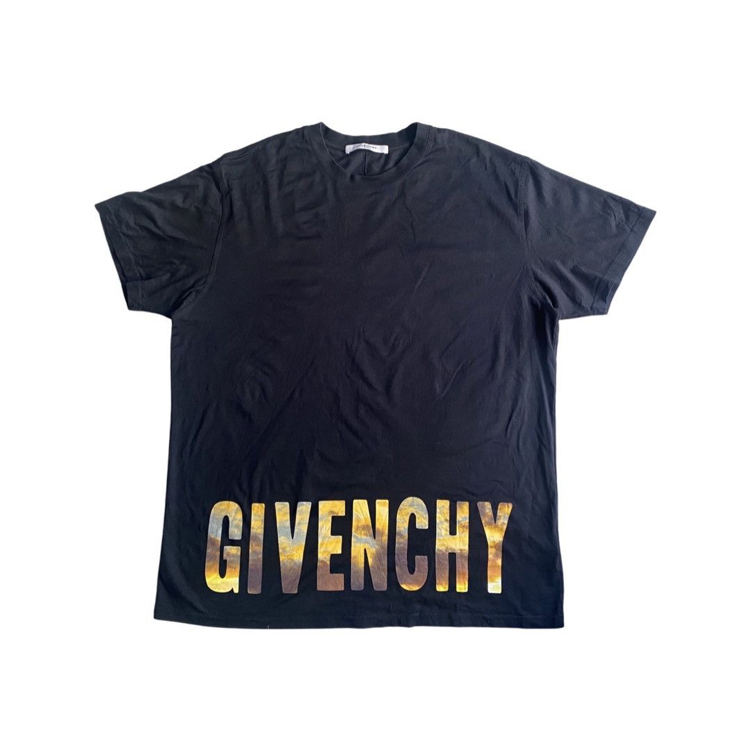 Givenchy SS17 Sunset Logo Cuban Fit T Shirt Size US M / EU 48-50 / 2 - 2 Thumbnail