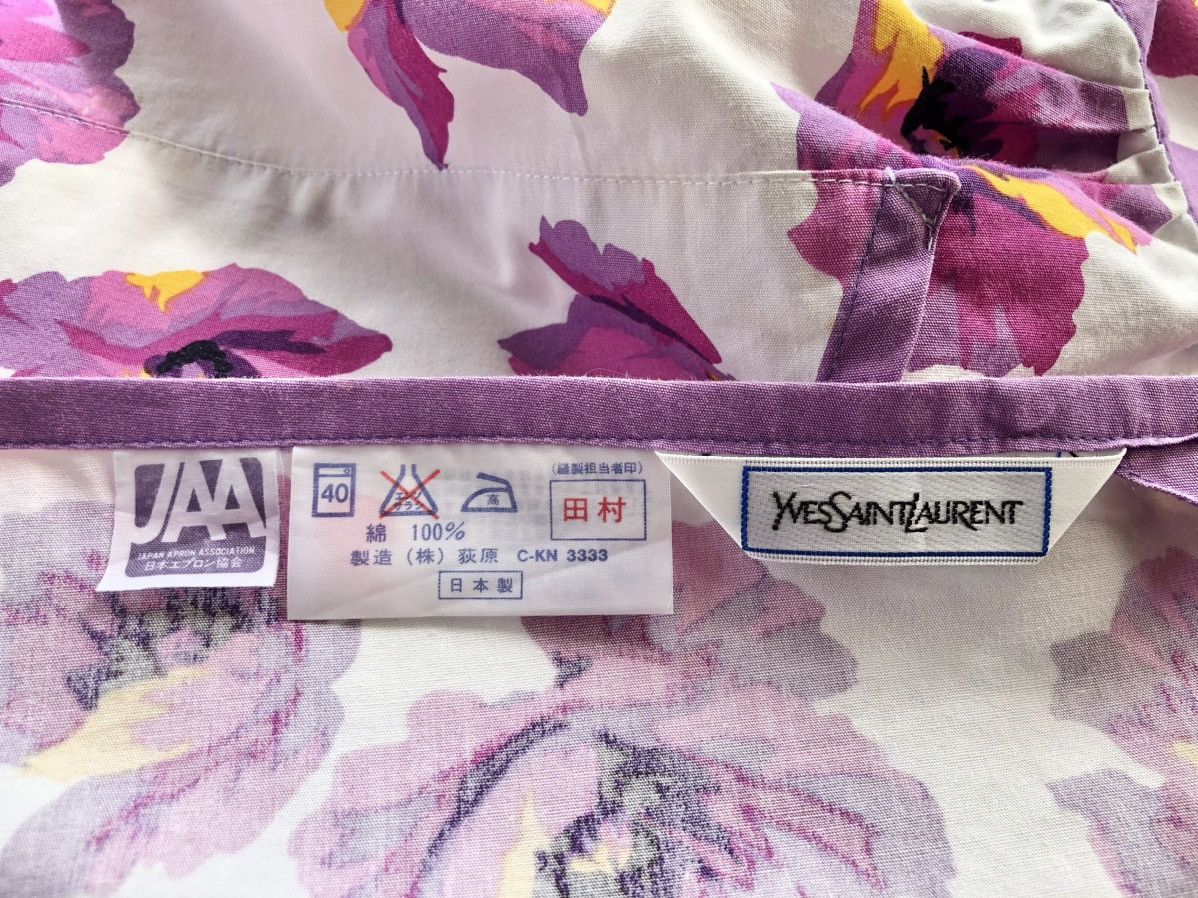 Yves Saint Laurent Vintage YVESSAINTLAURENT Flower Design Apron Size ONE SIZE - 7 Thumbnail