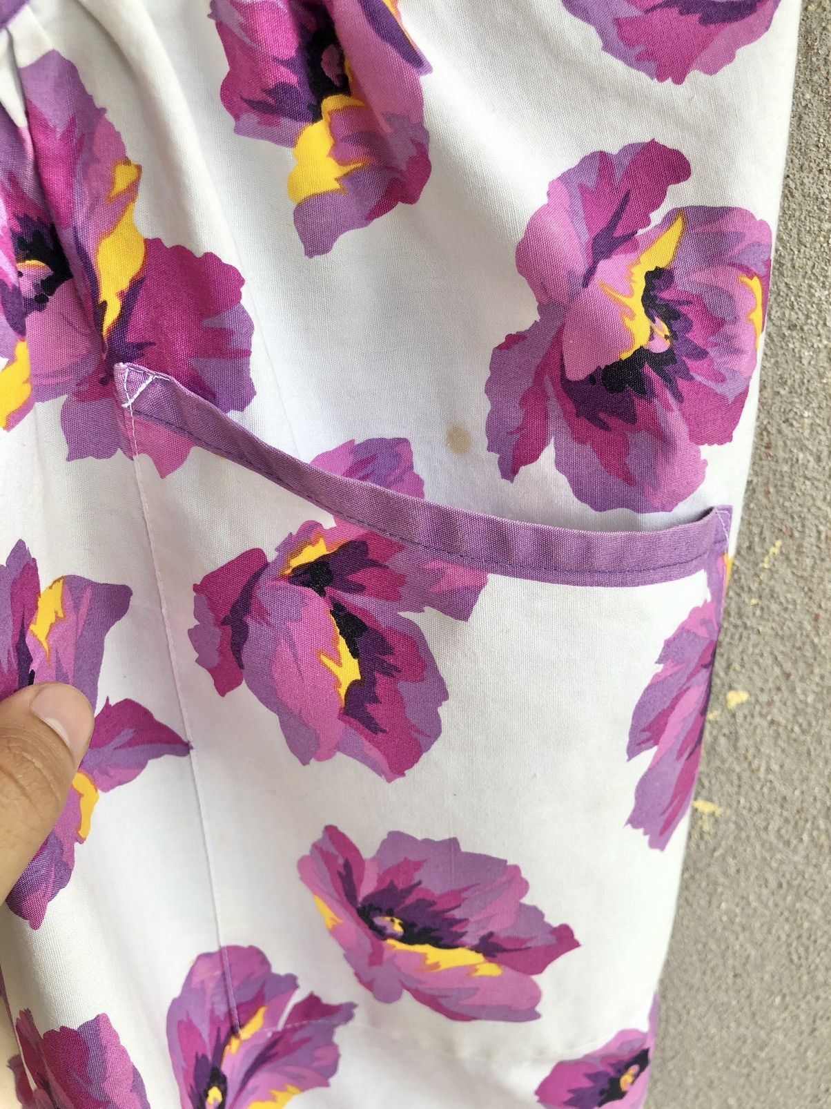 Yves Saint Laurent Vintage YVESSAINTLAURENT Flower Design Apron Size ONE SIZE - 5 Thumbnail