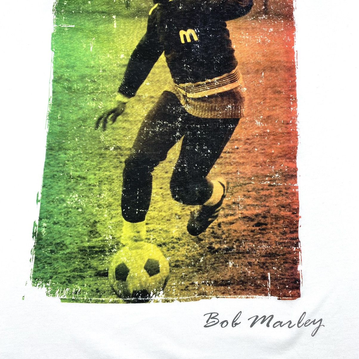 Rap Tees Vintage Bob Marley 'Soccer 77' T Shirt Tee Streetwear Hype Size US XL / EU 56 / 4 - 4 Thumbnail