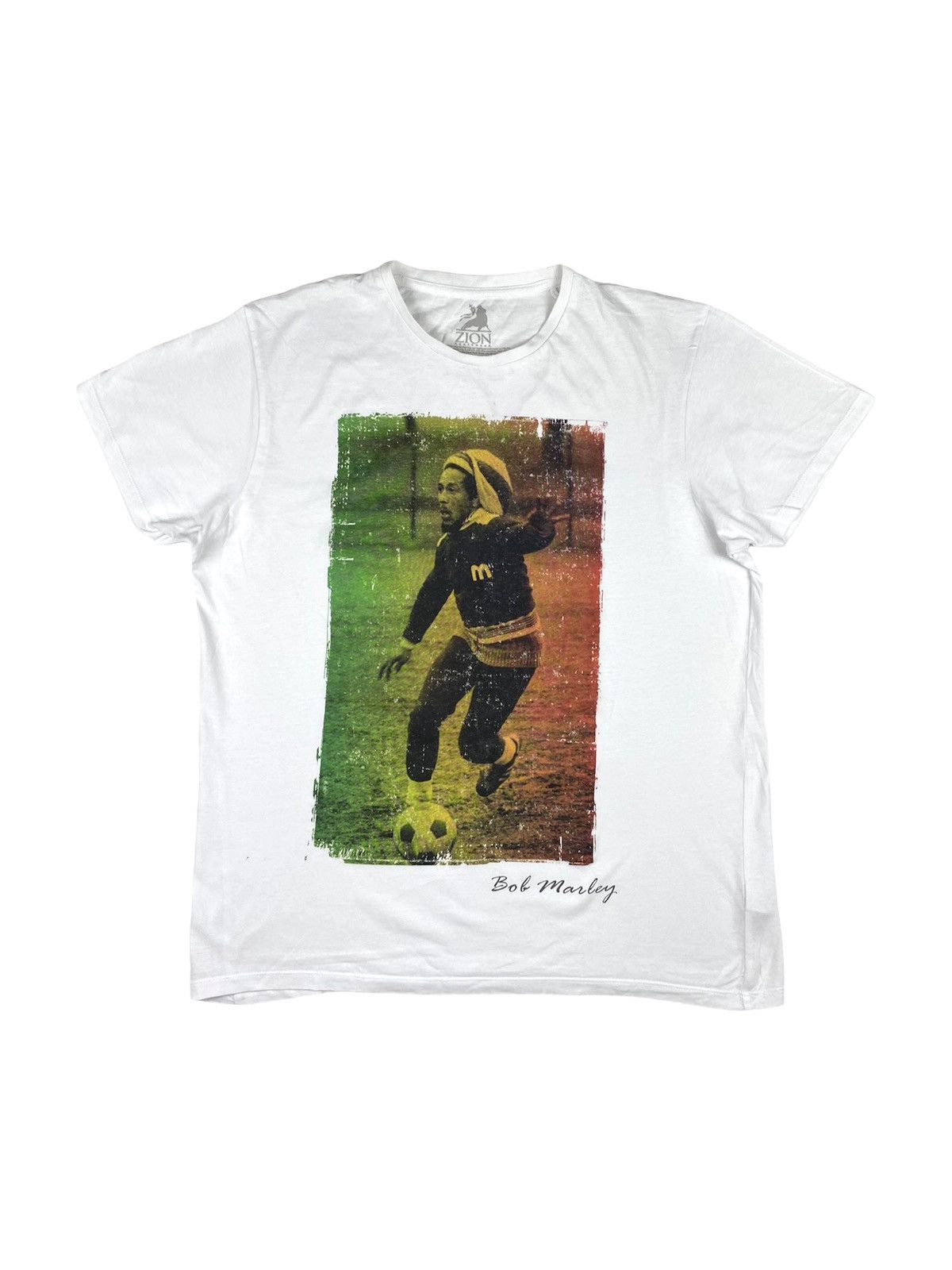 Rap Tees Vintage Bob Marley 'Soccer 77' T Shirt Tee Streetwear Hype Size US XL / EU 56 / 4 - 1 Thumbnail