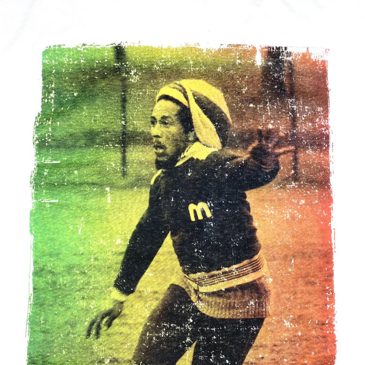 Rap Tees Vintage Bob Marley 'Soccer 77' T Shirt Tee Streetwear Hype Size US XL / EU 56 / 4 - 3 Thumbnail