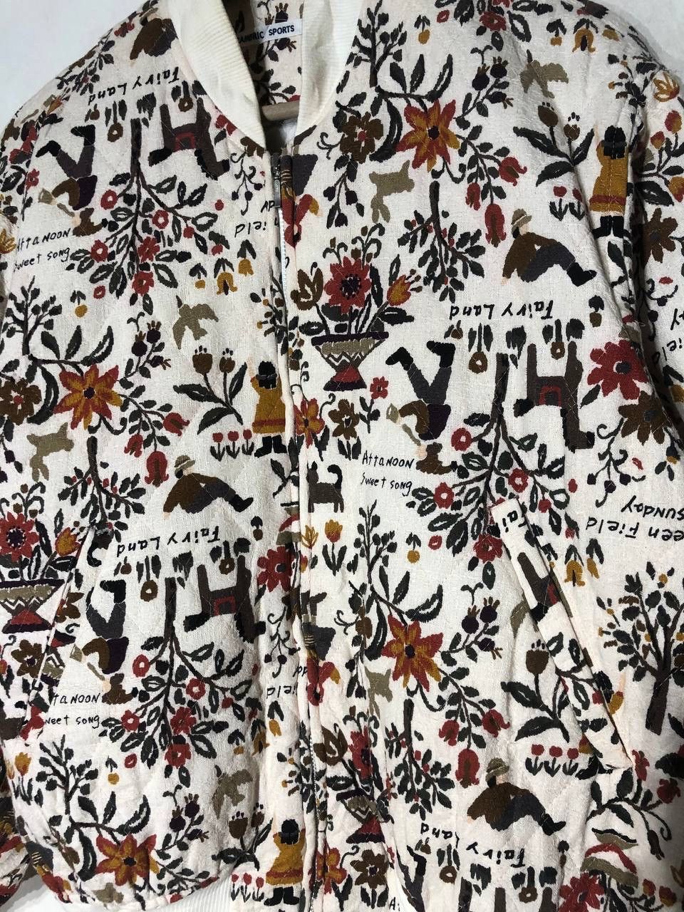 Japanese Brand Nice Fullprinted Bomber Arts de France Size US M / EU 48-50 / 2 - 4 Thumbnail
