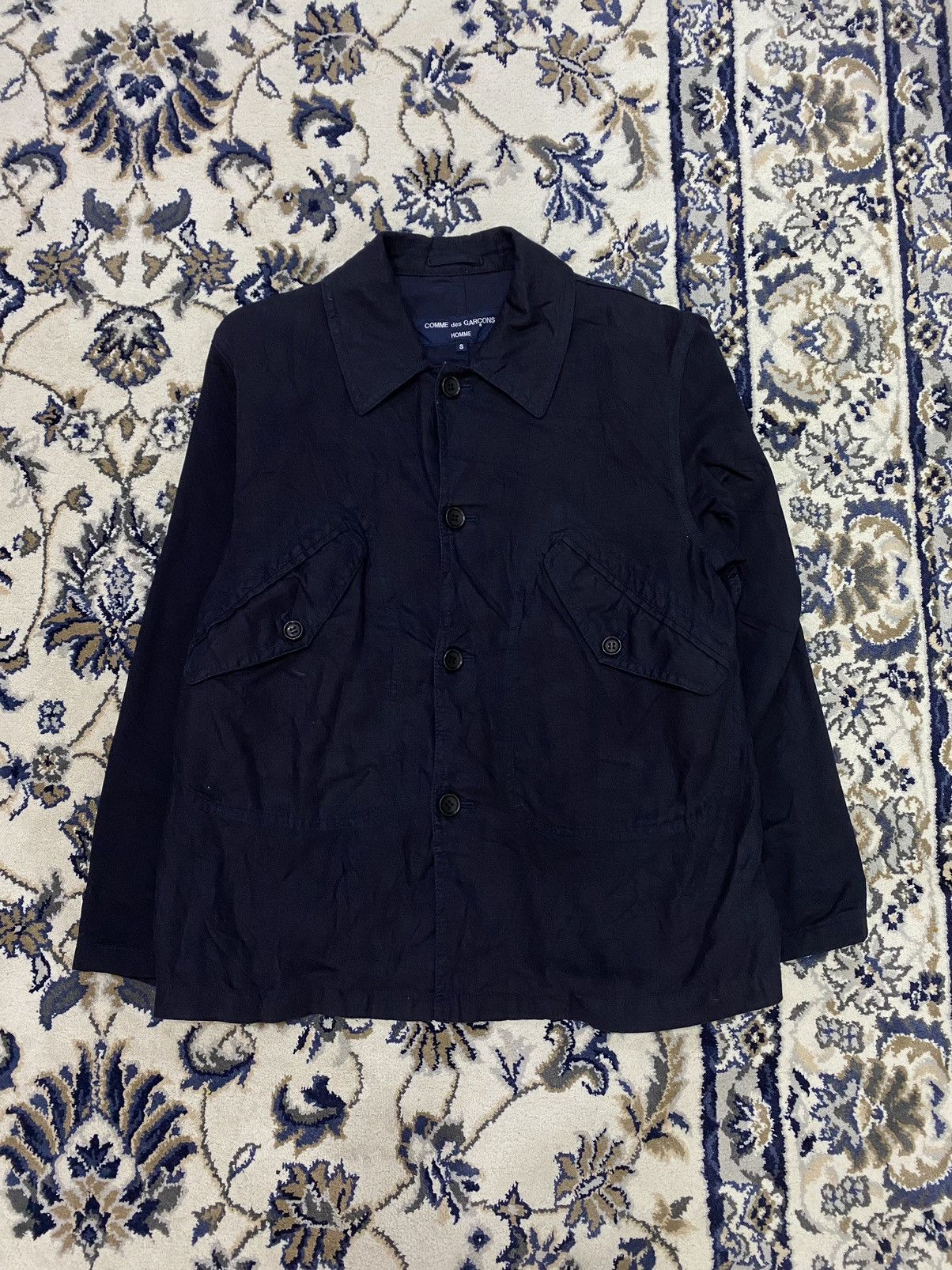 Comme des Garcons AW05 CDG Heavy Cotton Double Pocket Trucker Jacket Size US M / EU 48-50 / 2 - 14 Thumbnail