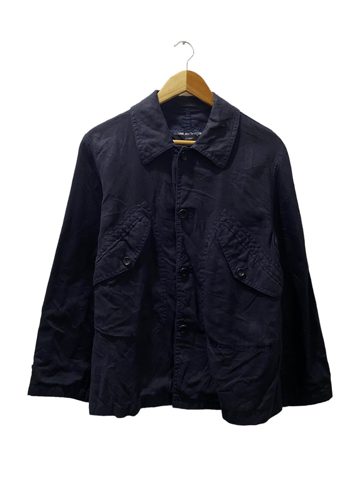 Comme des Garcons AW05 CDG Heavy Cotton Double Pocket Trucker Jacket Size US M / EU 48-50 / 2 - 1 Thumbnail