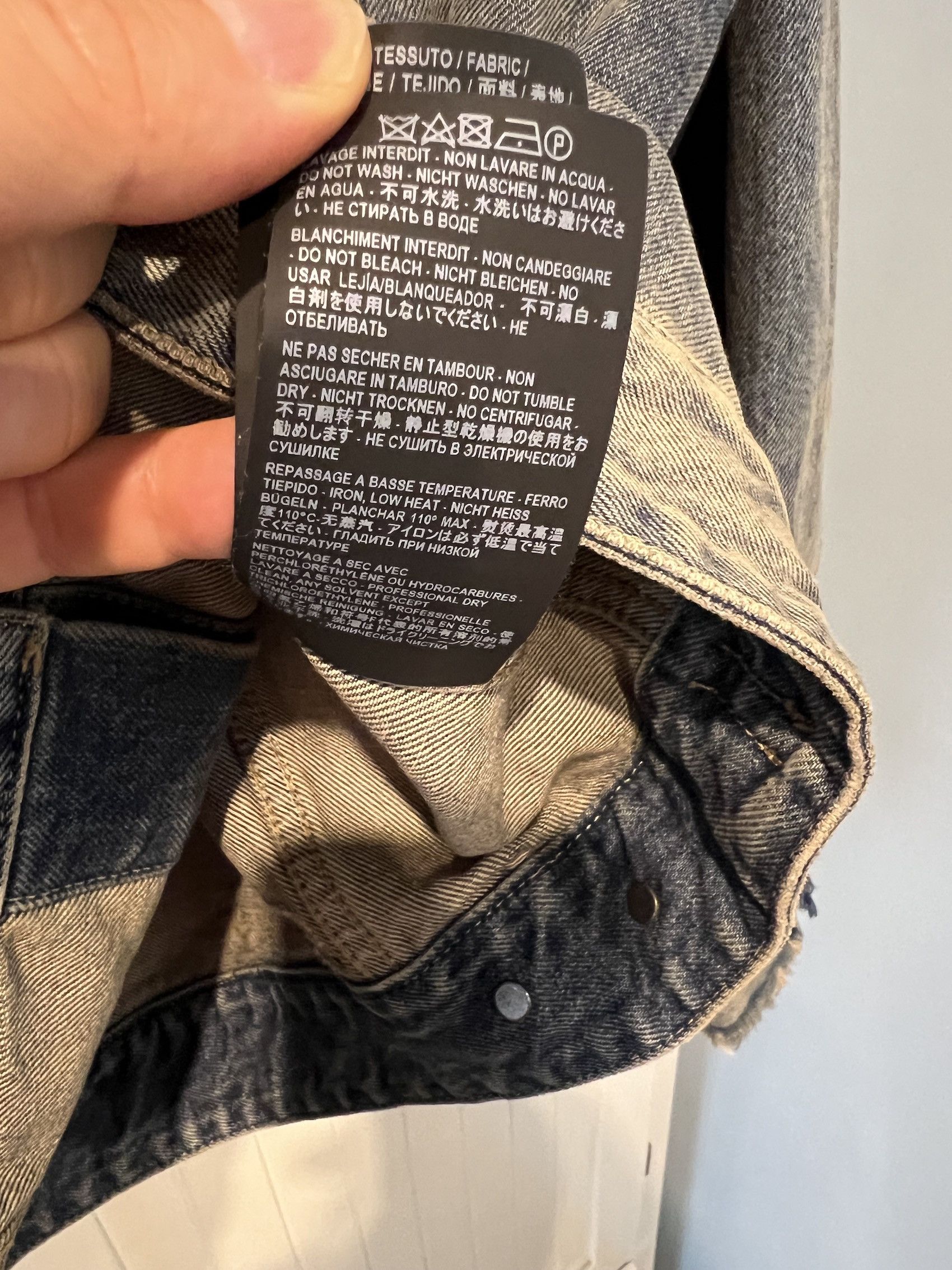 Saint Laurent Paris SS'20 Jacket Trucker Ripped Sleeves Size US S / EU 44-46 / 1 - 8 Thumbnail