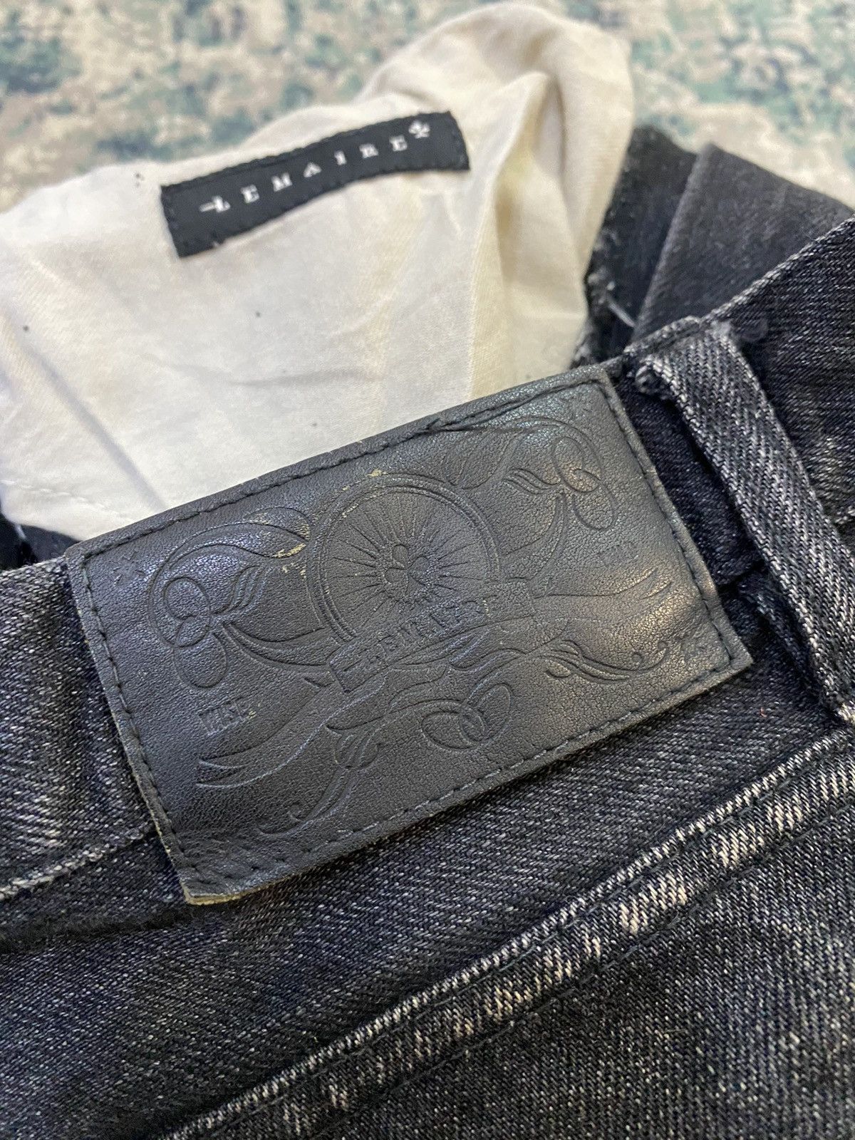 Lemaire Lemaire Black Leather Lining Pocket Jeans Size US 29 - 9 Thumbnail