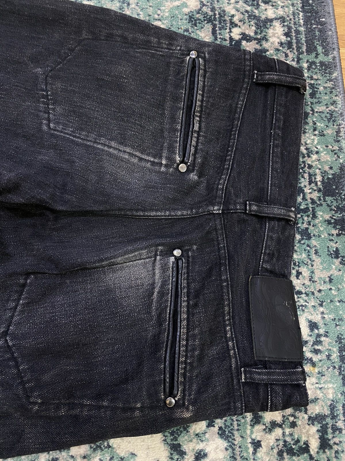 Lemaire Lemaire Black Leather Lining Pocket Jeans Size US 29 - 12 Thumbnail