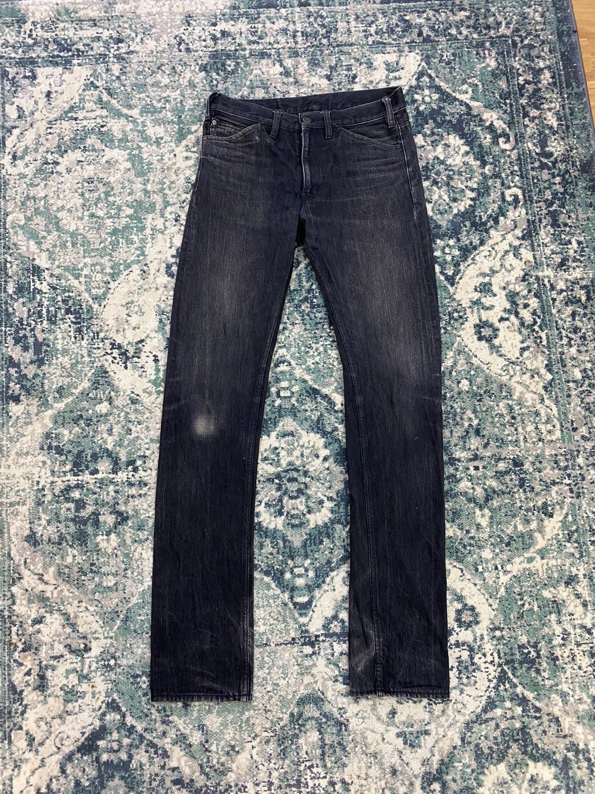 Lemaire Lemaire Black Leather Lining Pocket Jeans Size US 29 - 2 Thumbnail