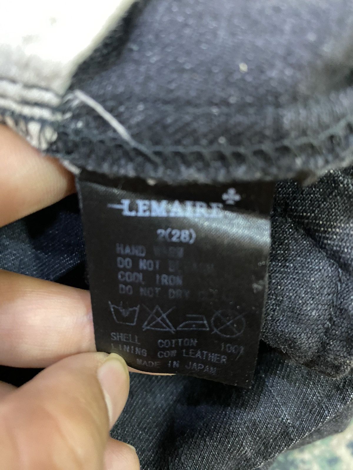 Lemaire Lemaire Black Leather Lining Pocket Jeans Size US 29 - 13 Thumbnail