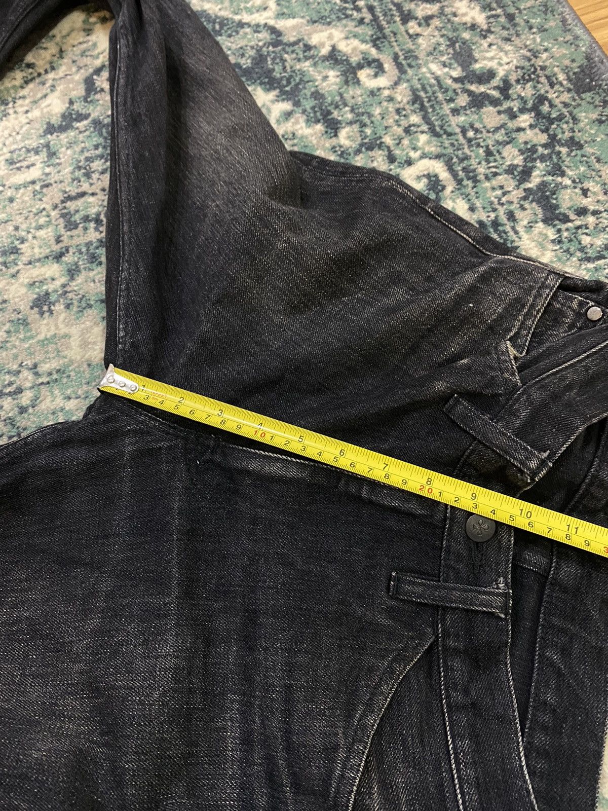 Lemaire Lemaire Black Leather Lining Pocket Jeans Size US 29 - 16 Thumbnail