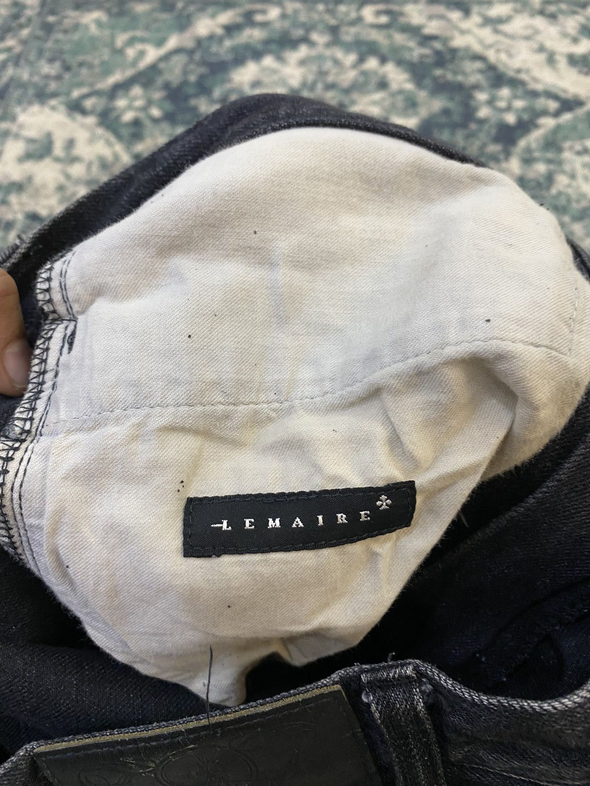 Lemaire Lemaire Black Leather Lining Pocket Jeans Size US 29 - 8 Thumbnail